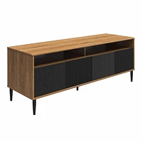 Mr. Kate Daphne TV Console, Walnut and Black