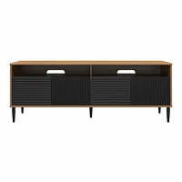 Mr. Kate Daphne TV Console, Walnut and Black