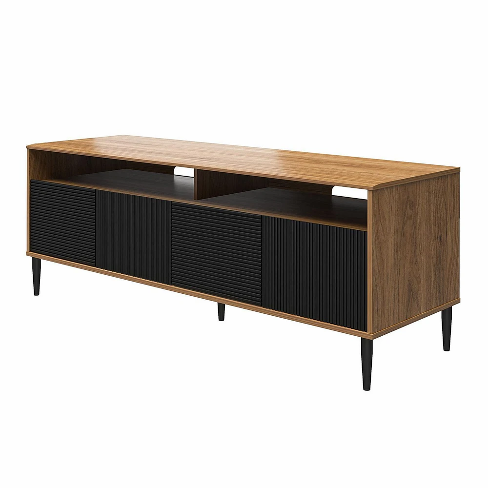 Mr. Kate Daphne TV Console, Walnut and Black