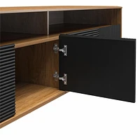 Mr. Kate Daphne TV Console, Walnut and Black