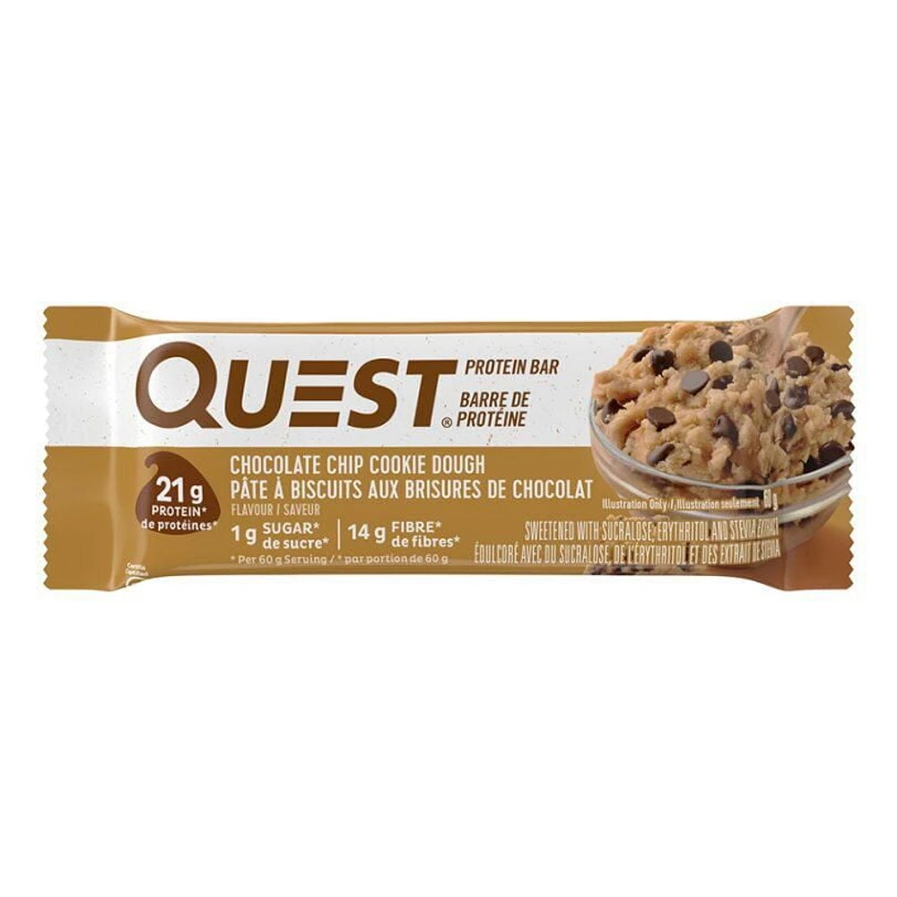 Quest Chocolate Chip Cookie Dough Protein Bar, Quest Chocolate Chip Ck Dough