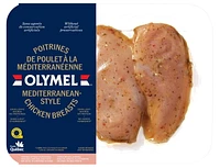 Poitrines de poulet à la Méditérannéenne, poulet à la Méditérannéenne, 0.55 - 0.85 KG