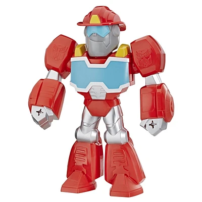 Playskool Heroes Mega Mighties Transformers Rescue Bots Academy Optimus Prime Figure 10-inch Figure, Collectible Toys for Kids Ages 3 and Up