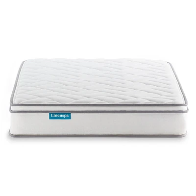 Linenspa Dreamer 8 Inch Gel Memory Foam Hybrid Mattress, Queen Size