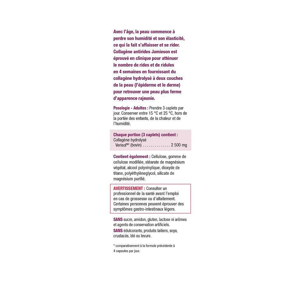 Jamieson Collagen Anti-Wrinkle 500mg, 60 capsules