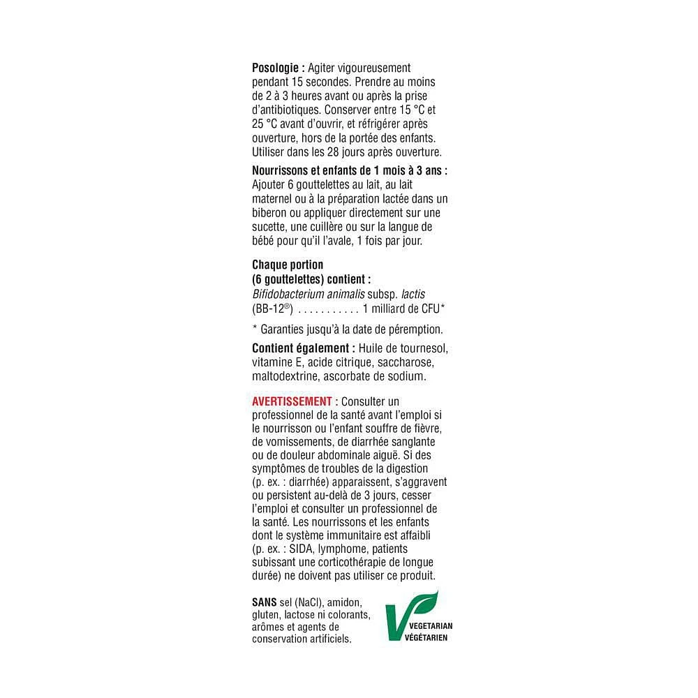 Jamieson Probiotic Baby Drops 1 Billion Active Cells, 8 mL, 126 drops