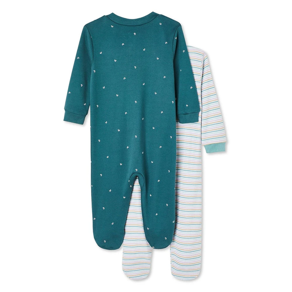Lot de 2 grenouillères collection non genrée George pour nourrissons Tailles 0-12 mois