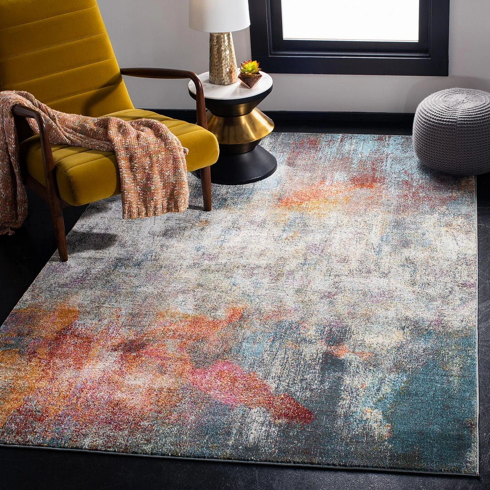 SAFAVIEH Luxor Jerri Abstract Distressed Area Rug