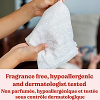 Lingettes pour bébés Huggies Natural Care pour peau sensible, NON PARFUMÉES, 3 recharges, total de 624 lingettes total de 624 lingettes