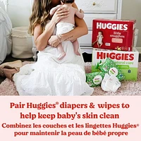 Lingettes pour bébés Huggies Natural Care pour peau sensible, NON PARFUMÉES, 3 recharges, total de 624 lingettes total de 624 lingettes