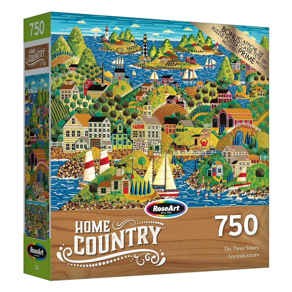 HOMECOUNTRY 750 Piece Puzzle The Three Sisters