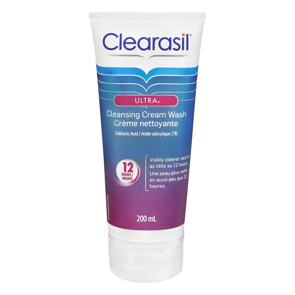 Clearasil® Ultra® Cleansing Cream Wash, Acne Treatment, 200 mL