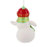 Hallmark Christmas Ornament (Festive Snowman Ceramic)