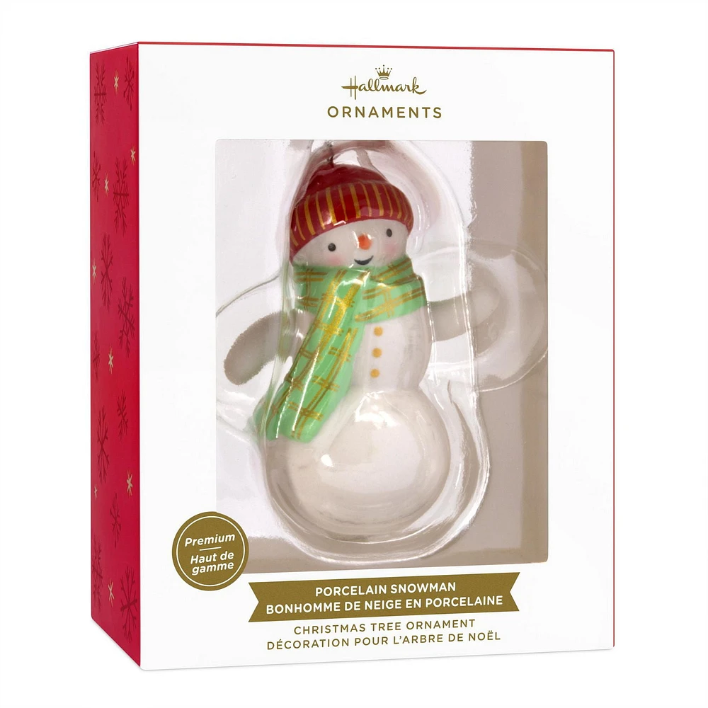 Hallmark Christmas Ornament (Festive Snowman Ceramic)