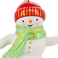 Hallmark Christmas Ornament (Festive Snowman Ceramic)