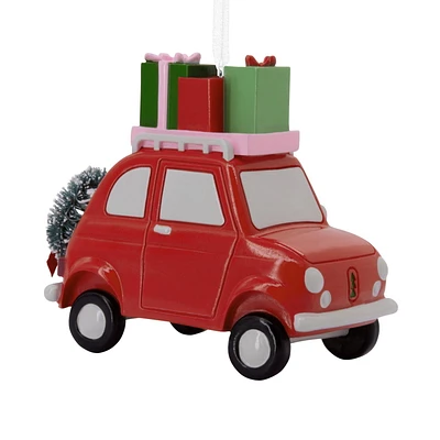 Hallmark Christmas Ornament (Red Car With Presents)