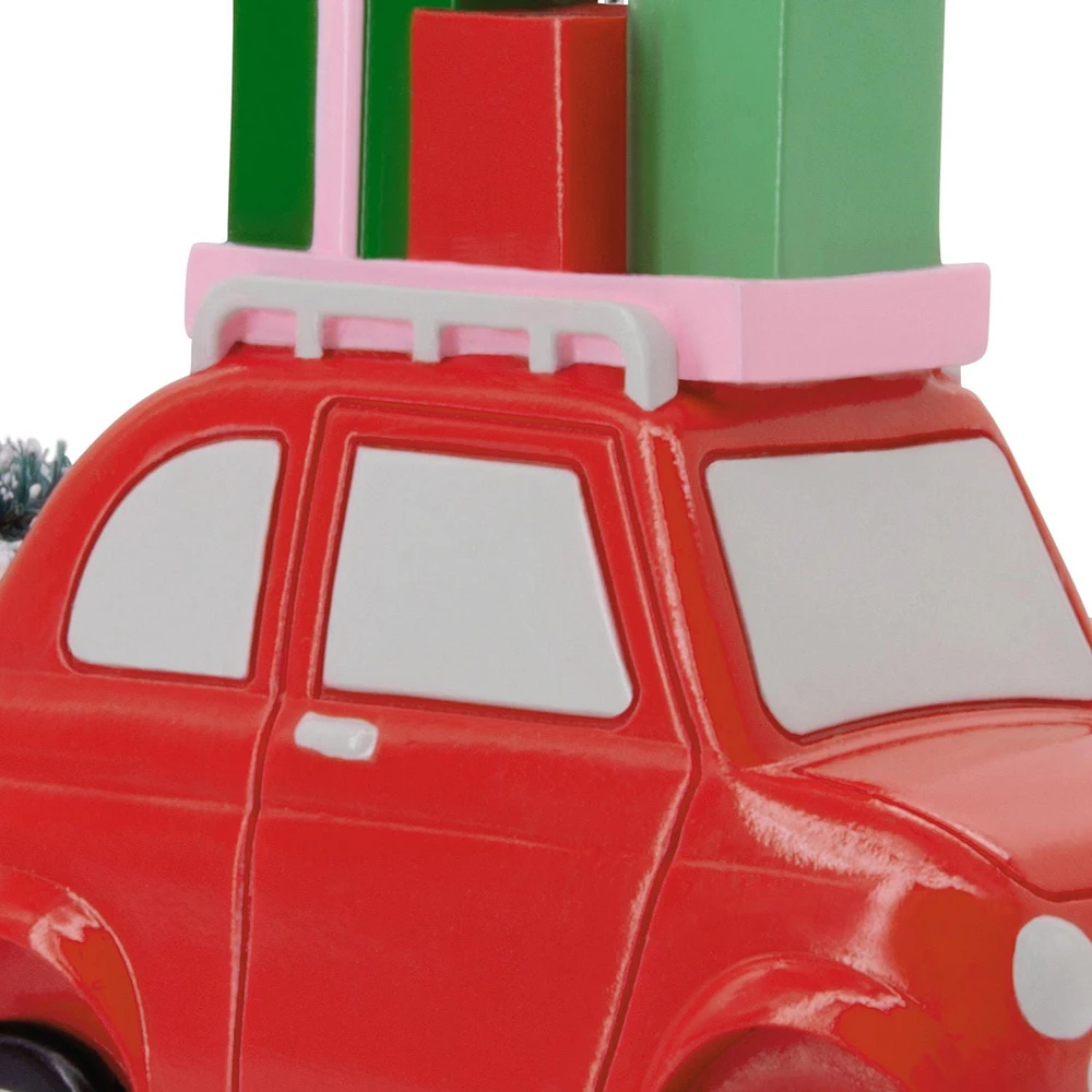 Hallmark Christmas Ornament (Red Car With Presents)