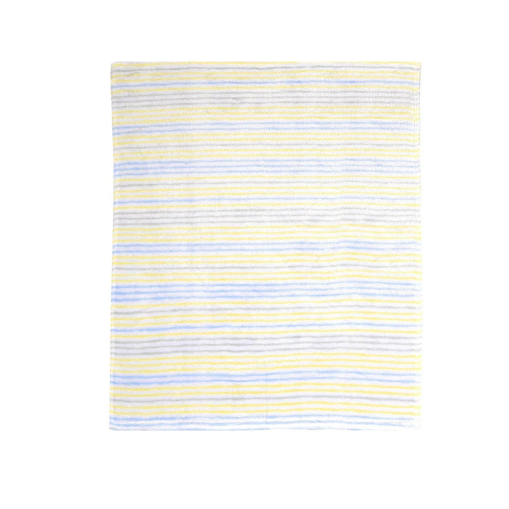 George Baby Stripe Plush Blanket