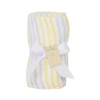 George Baby Stripe Plush Blanket