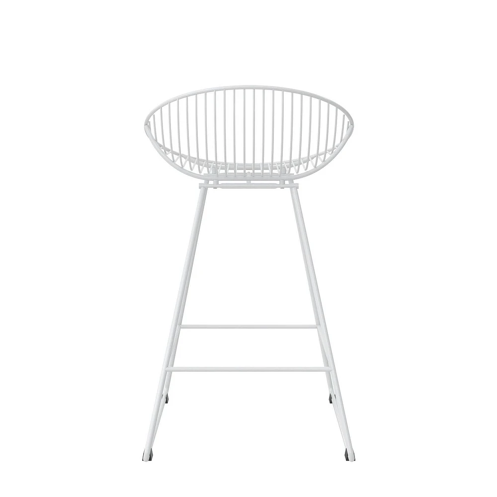 CosmoLiving Ellis Wire Counter Height Bar Stool