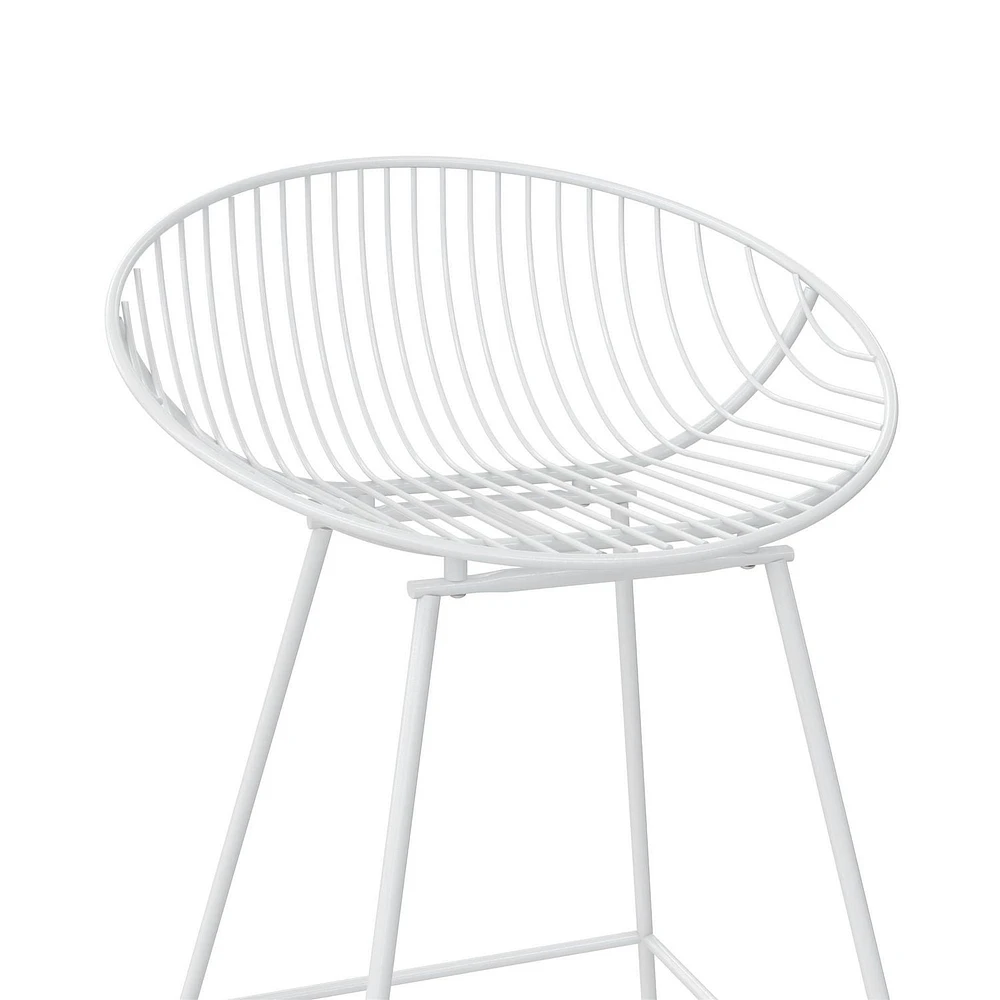 CosmoLiving Ellis Wire Counter Height Bar Stool