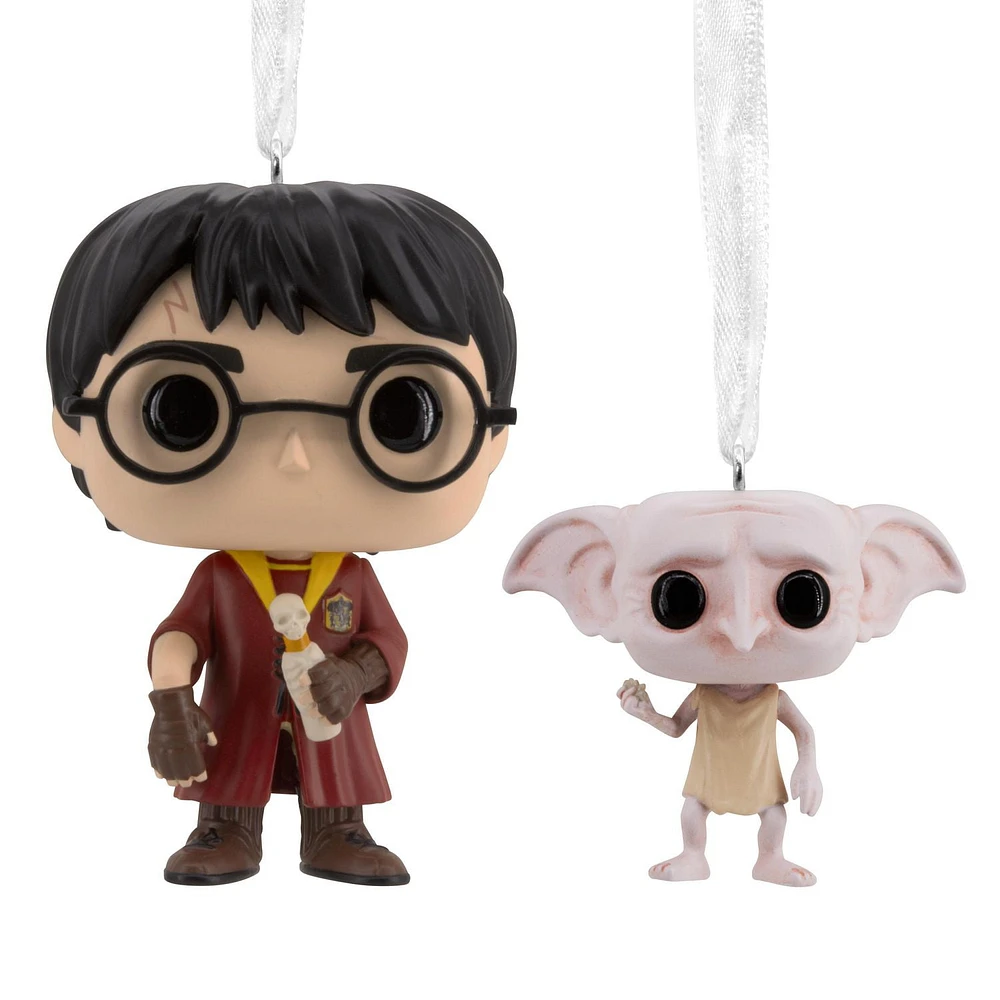 Hallmark Christmas Ornaments (Harry Potter and Dobby Funko POP!), Set of 2