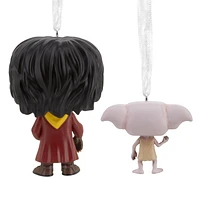 Hallmark Christmas Ornaments (Harry Potter and Dobby Funko POP!), Set of 2