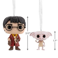 Hallmark Christmas Ornaments (Harry Potter and Dobby Funko POP!), Set of 2