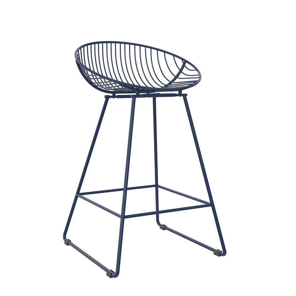 CosmoLiving Ellis Wire Counter Height Bar Stool