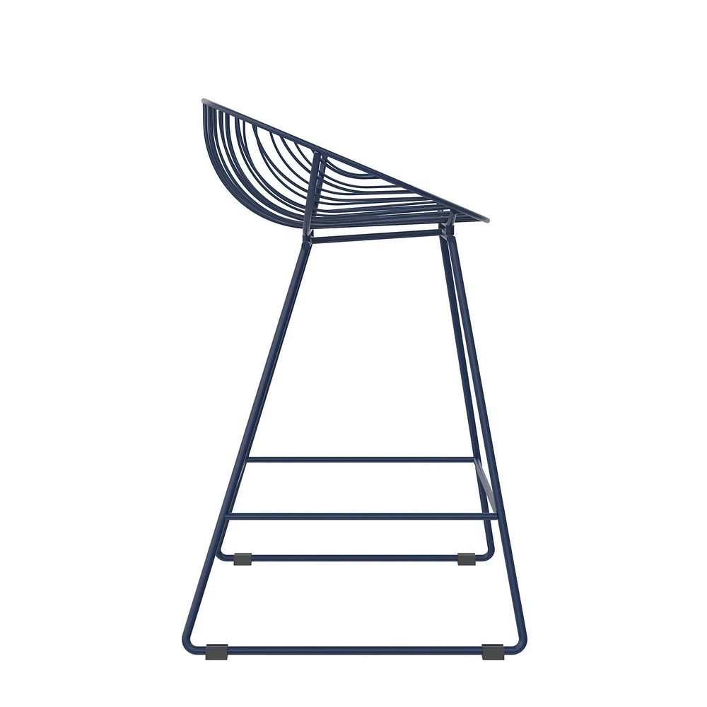 CosmoLiving Ellis Wire Counter Height Bar Stool