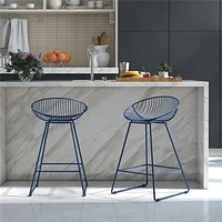 CosmoLiving Ellis Wire Counter Height Bar Stool