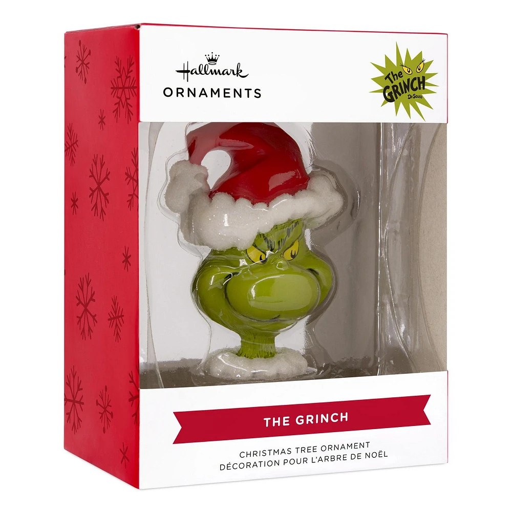 Hallmark Christmas Ornament (Dr. Seuss's How the Grinch Stole Christmas! Grinch in Santa Hat)