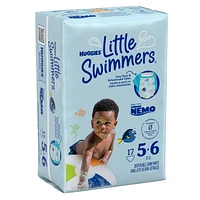 Couches de bain jetables Huggies Little Swimmers, tailles 3 à 6, paquet de 17 à 20