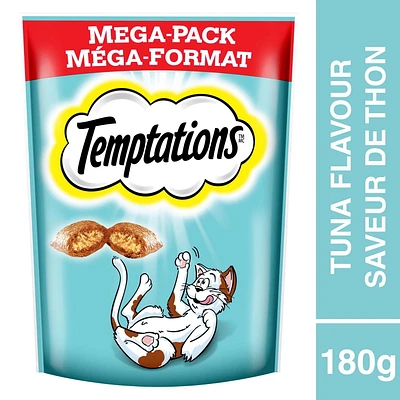 Temptations Tempting Tuna Flavour Soft & Crunchy Adult Cat Treats, 180g