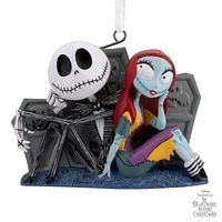 Hallmark Christmas Ornament (Disney Tim Burton's The Nightmare Before Christmas Jack and Sally With Tombstones)