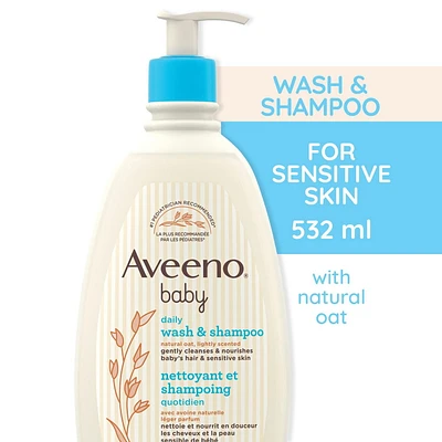 Gel pour cheveux et corps Aveeno 532 ml, Léger parfum