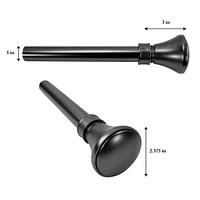 Versailles' Adjustable Flare Finial Rod Set 86in - 144in