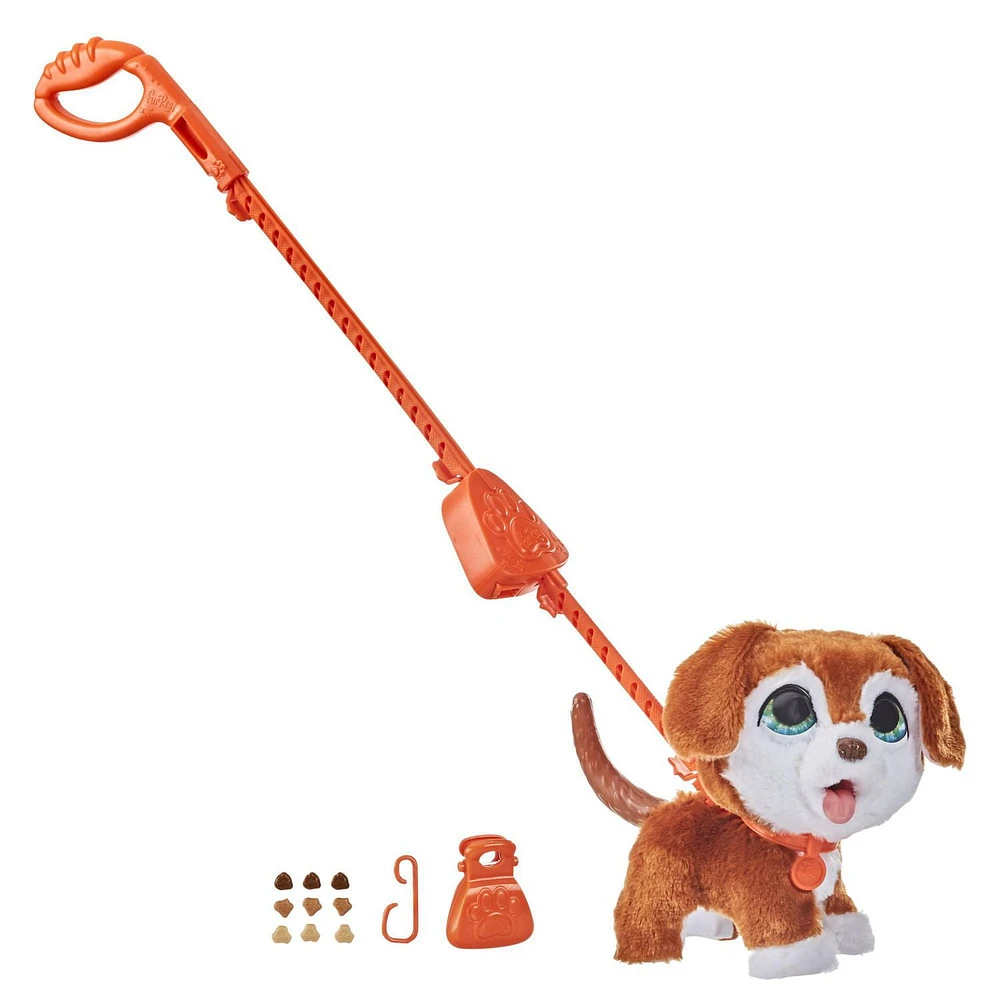 furReal Poopalots Big Wags Interactive Pet Toy, Connectible Leash System, Ages 4 and Up