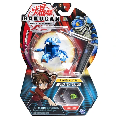 Bakugan Ultra, Aquos Turtonium, 3-inch Tall Collectible Transforming Creature