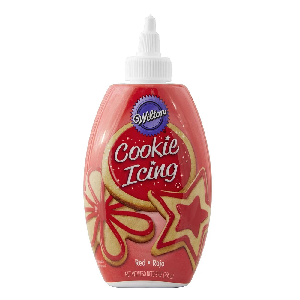 Wilton Red Cookie Icing, Icing, 255 g (9 oz) Bottle