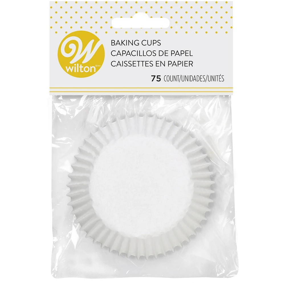 Wilton White Standard Baking Cups, Standard, Pack of 75