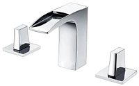 in. W Wall Mount White Bathroom Vessel Sink Set For 3H8-in. Center Faucet AI