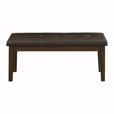 Topline Home Furnishings Dark Brown Dining Bench