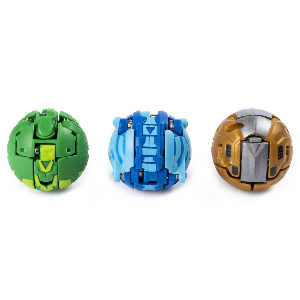 Bakugan Starter Pack 3-Pack, Serpenteze, Collectible Action Figures, for Ages 6 and Up