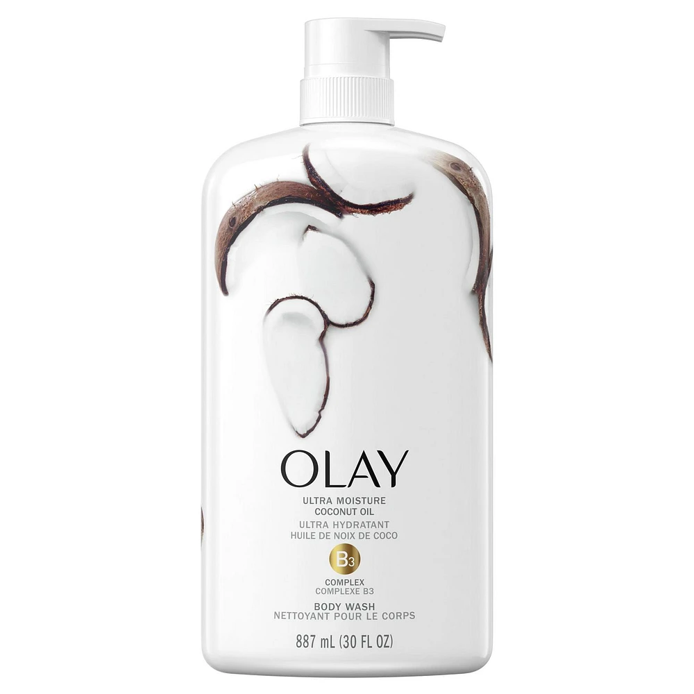 Nettoyant pour le corps ultra hydratant Olay avec huile de noix de coco 887 ml