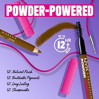 NYX Professional Makeup crayon pour sourcils Powder Louder Crayon à sourcils modulable