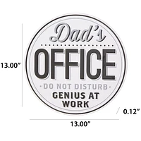 Way To Celebrate Father's Day Round Embossed Metal Sign