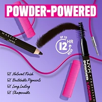 NYX Professional Makeup crayon pour sourcils Powder Louder Crayon à sourcils modulable