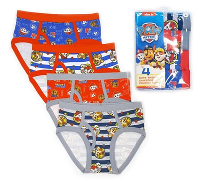 Paw Patrol Boy's 4-Pack Briefs, Sizes 2T to 5T