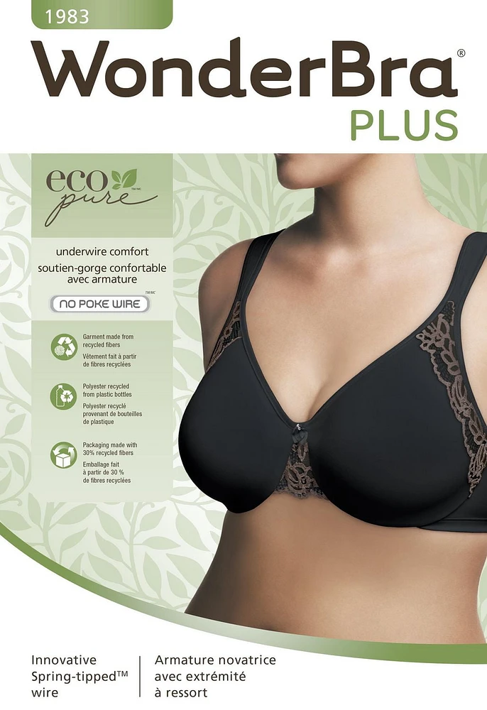 WonderBra Plus Style No Poke Underwire Bra
